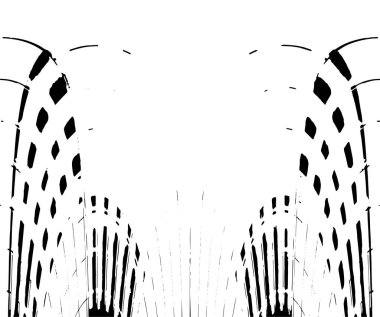 soyut siyah ve beyaz grunge geometrik modern desen