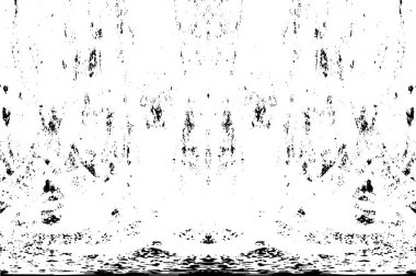 Grunge dikey olarak simetrik siyah beyaz doku. Tek renkli yıpranmış kaplama deseni. 