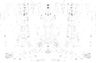 Grunge dikey olarak simetrik siyah beyaz doku. Tek renkli yıpranmış kaplama deseni. 