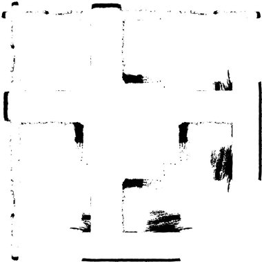 soyut siyah ve beyaz grunge geometrik modern desen