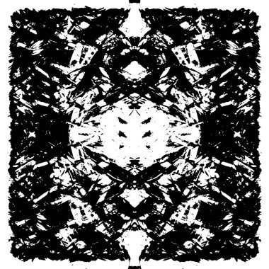 siyah ve beyaz soyut grunge arkaplan monokrom çizimi