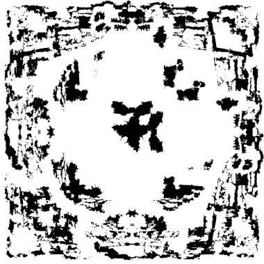 siyah ve beyaz soyut grunge arkaplan monokrom çizimi