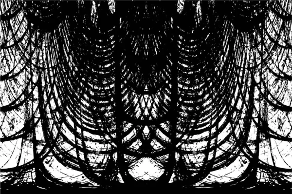 Αφηρημένη Μονόχρωμη Grunge Γεωμετρικό Σύγχρονο Μοτίβο — Διανυσματικό Αρχείο
