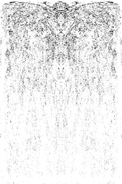 Grunge dikey olarak simetrik siyah beyaz doku. Tek renkli yıpranmış kaplama deseni. 