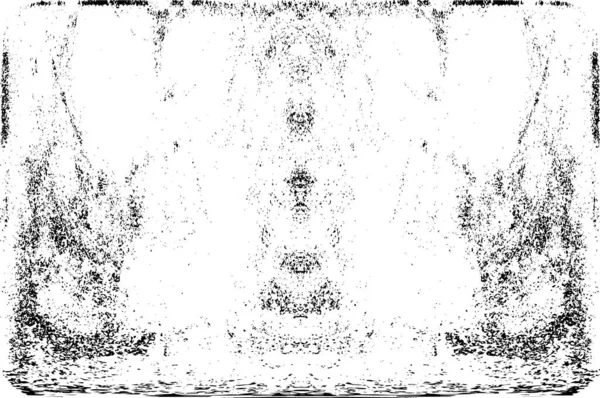 Grunge dikey olarak simetrik siyah beyaz doku. Tek renkli yıpranmış kaplama deseni. 