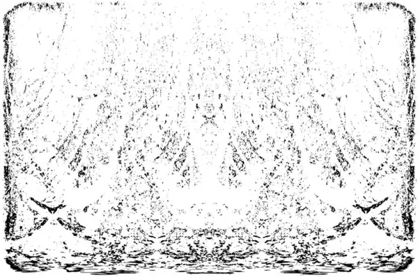 Grunge dikey olarak simetrik siyah beyaz doku. Tek renkli yıpranmış kaplama deseni. 