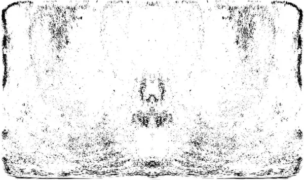 Grunge dikey olarak simetrik siyah beyaz doku. Tek renkli yıpranmış kaplama deseni. 