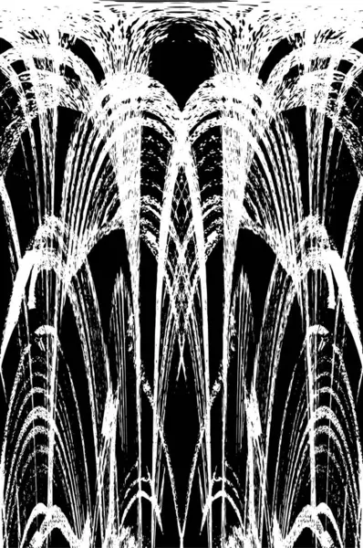 Grunge dikey olarak simetrik siyah beyaz doku. Tek renkli yıpranmış kaplama deseni. 