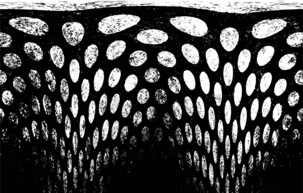 Çizik ve çatlaklarla dolu bir duvar parçası. Herhangi bir tasarım üzerine grunge illüstrasyonunu yükle. Vintage efektli soyut kumlu arkaplan