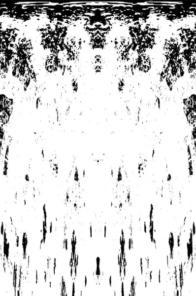 Grunge dikey olarak simetrik siyah beyaz doku. Tek renkli yıpranmış kaplama deseni. 