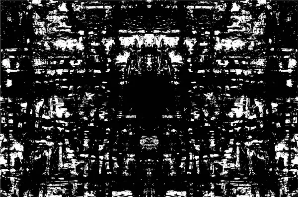 Grunge black and white pattern. Monochrome particles abstract texture. Background of cracks, scuffs, chips, stains, ink spots, lines. Dark design background surface. Gray printing element