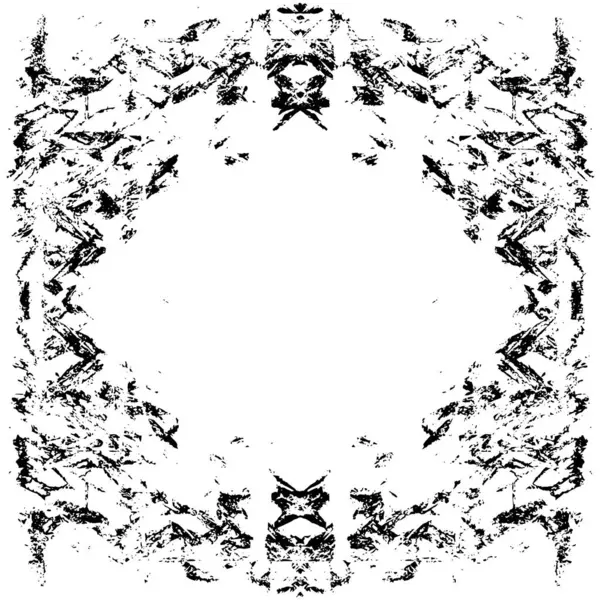 Grunge black and white pattern. Monochrome particles abstract texture. Background of cracks, scuffs, chips, stains, ink spots, lines. Dark design background surface. Gray printing element