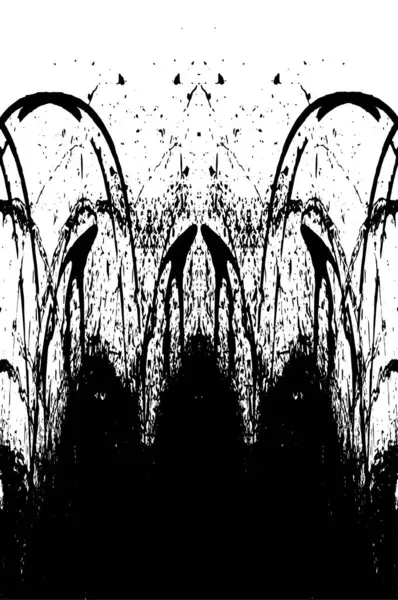 Grunge black and white pattern. Monochrome particles abstract texture. Background of cracks, scuffs, chips, stains, ink spots, lines. Dark design background surface. Gray printing element