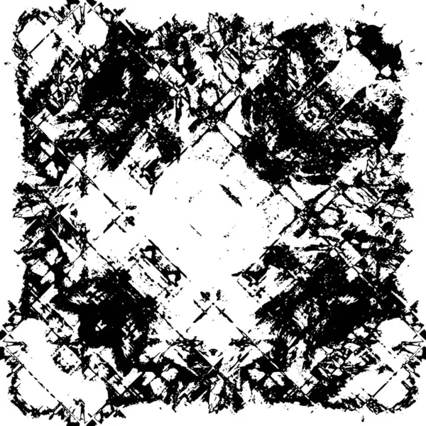 Grunge black and white pattern. Monochrome particles abstract texture. Background of cracks, scuffs, chips, stains, ink spots, lines. Dark design background surface. Gray printing element