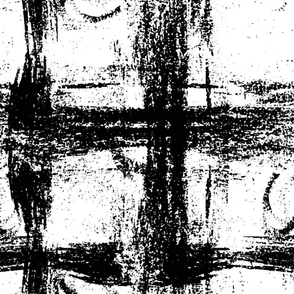 Grunge black and white pattern. Monochrome particles abstract texture. Background of cracks, scuffs, chips, stains, ink spots, lines. Dark design background surface. Gray printing element