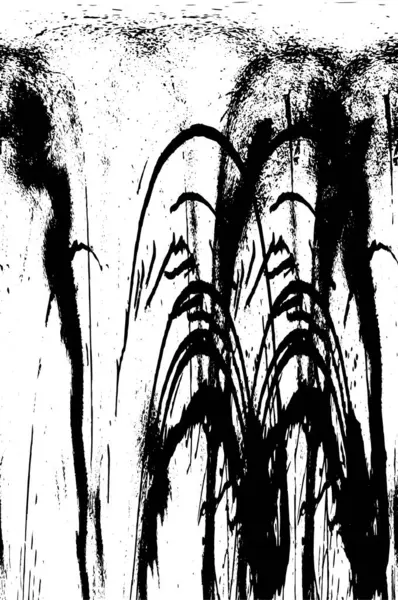 Grunge black and white pattern. Monochrome particles abstract texture. Background of cracks, scuffs, chips, stains, ink spots, lines. Dark design background surface. Gray printing element