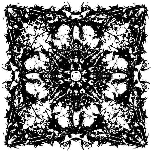 Grunge black and white pattern. Monochrome particles abstract texture. Background of cracks, scuffs, chips, stains, ink spots, lines. Dark design background surface. Gray printing element