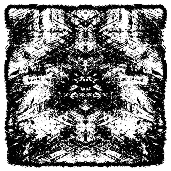 Grunge black and white pattern. Monochrome particles abstract texture. Background of cracks, scuffs, chips, stains, ink spots, lines. Dark design background surface. Gray printing element