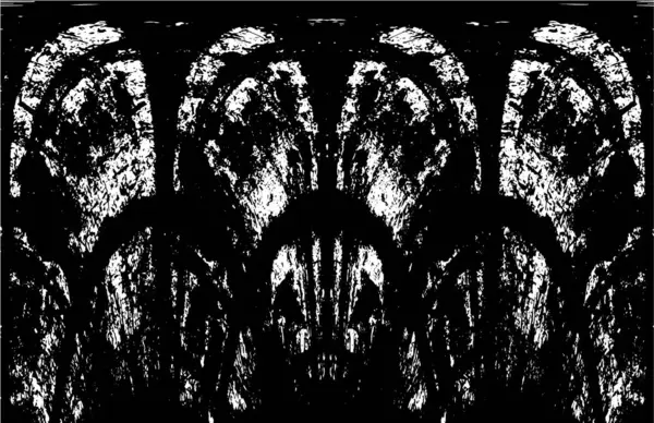 Grunge black and white pattern. Monochrome particles abstract texture. Background of cracks, scuffs, chips, stains, ink spots, lines. Dark design background surface. Gray printing element