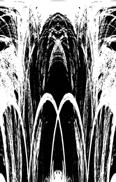 Grunge black and white pattern. Monochrome particles abstract texture. Background of cracks, scuffs, chips, stains, ink spots, lines. Dark design background surface. Gray printing element