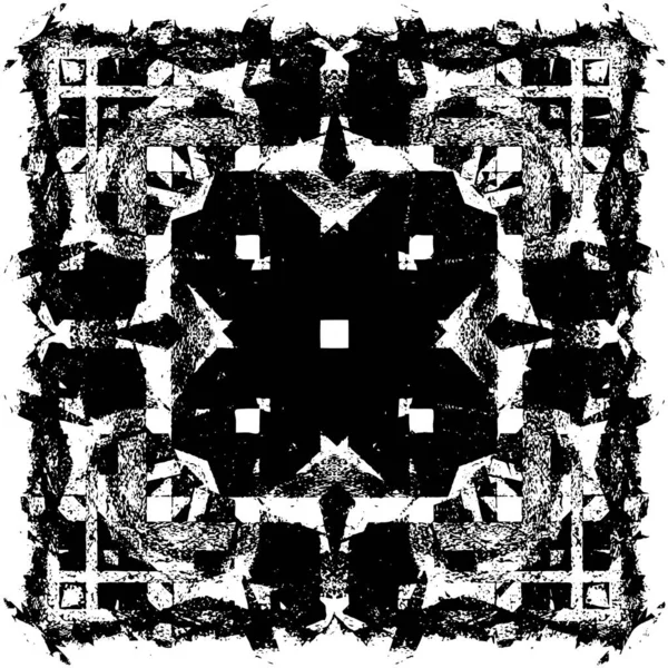 Grunge black and white pattern. Monochrome particles abstract texture. Background of cracks, scuffs, chips, stains, ink spots, lines. Dark design background surface. Gray printing element