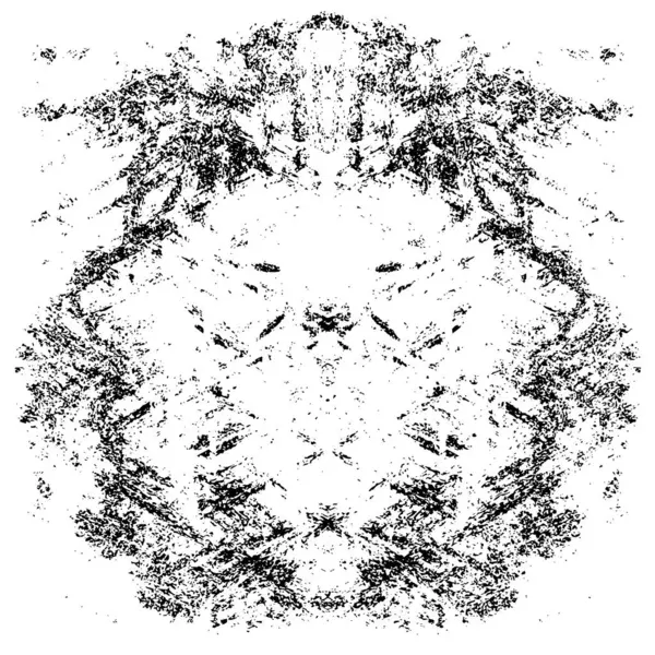 Grunge black and white pattern. Monochrome particles abstract texture. Background of cracks, scuffs, chips, stains, ink spots, lines. Dark design background surface. Gray printing element