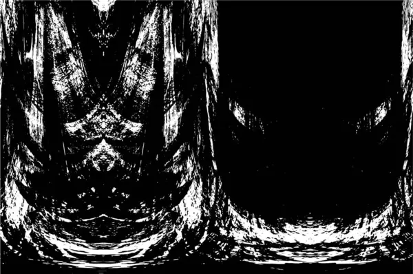 Grunge black and white pattern. Monochrome particles abstract texture. Background of cracks, scuffs, chips, stains, ink spots, lines. Dark design background surface. Gray printing element