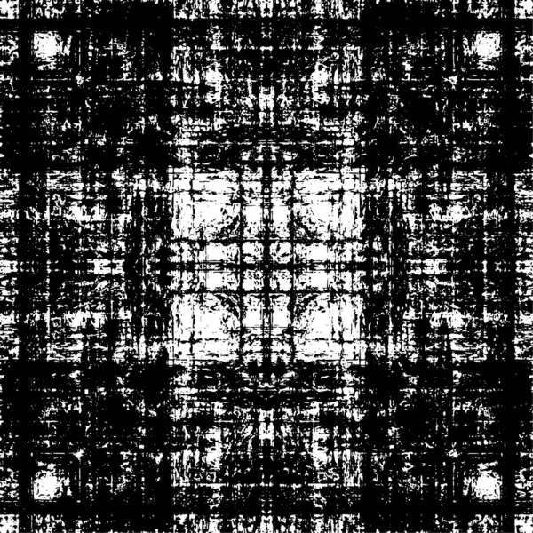 Grunge black and white pattern. Monochrome particles abstract texture. Background of cracks, scuffs, chips, stains, ink spots, lines. Dark design background surface. Gray printing element