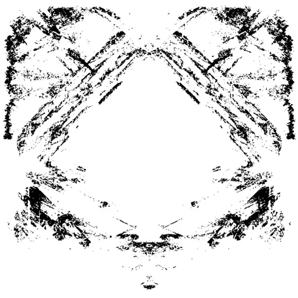 Grunge black and white pattern. Monochrome particles abstract texture. Background of cracks, scuffs, chips, stains, ink spots, lines. Dark design background surface. Gray printing element