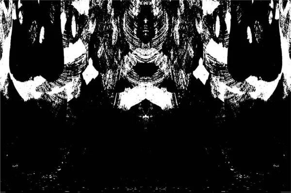 Grunge black and white pattern. Monochrome particles abstract texture. Background of cracks, scuffs, chips, stains, ink spots, lines. Dark design background surface. Gray printing element