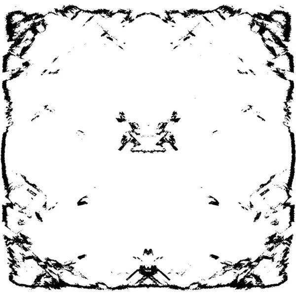 Grunge black and white pattern. Monochrome particles abstract texture. Background of cracks, scuffs, chips, stains, ink spots, lines. Dark design background surface. Gray printing element