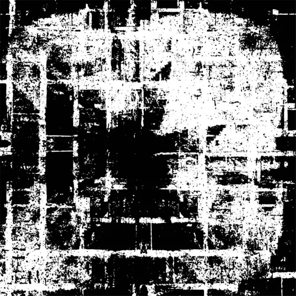 Grunge black and white pattern. Monochrome particles abstract texture. Background of cracks, scuffs, chips, stains, ink spots, lines. Dark design background surface. Gray printing element