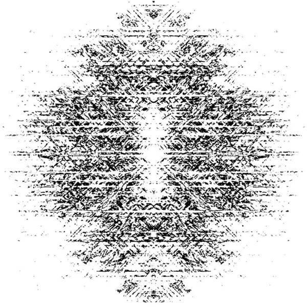 Vektör grunge dokusu. Siyah beyaz arka plan. Soyut monokrom resim koyu tonlarda solmuş bir efekt içerir