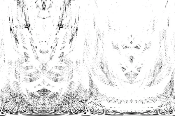 Vektör grunge dokusu. Siyah beyaz arka plan. Soyut monokrom resim koyu tonlarda solmuş bir efekt içerir