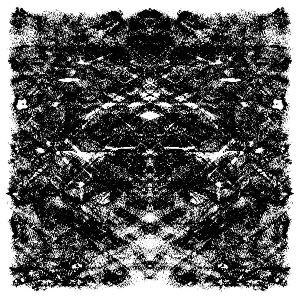 Vektör grunge dokusu. Siyah beyaz arka plan. Soyut monokrom resim koyu tonlarda solmuş bir efekt içerir