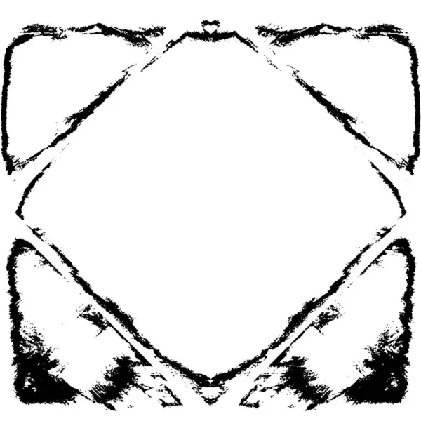 Vektör grunge dokusu. Siyah beyaz arka plan. Soyut monokrom resim koyu tonlarda solmuş bir efekt içerir