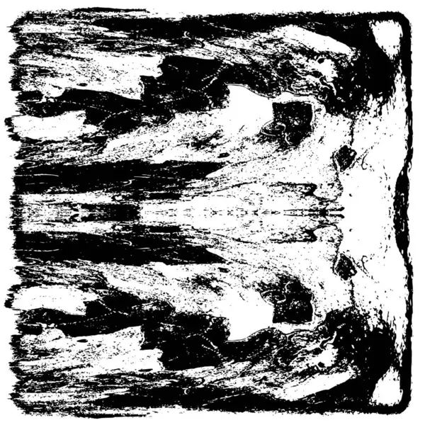 Vektör grunge dokusu. Siyah beyaz arka plan. Soyut monokrom resim koyu tonlarda solmuş bir efekt içerir
