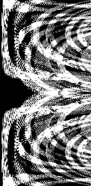 Vektör grunge dokusu. Siyah beyaz arka plan. Soyut monokrom resim koyu tonlarda solmuş bir efekt içerir