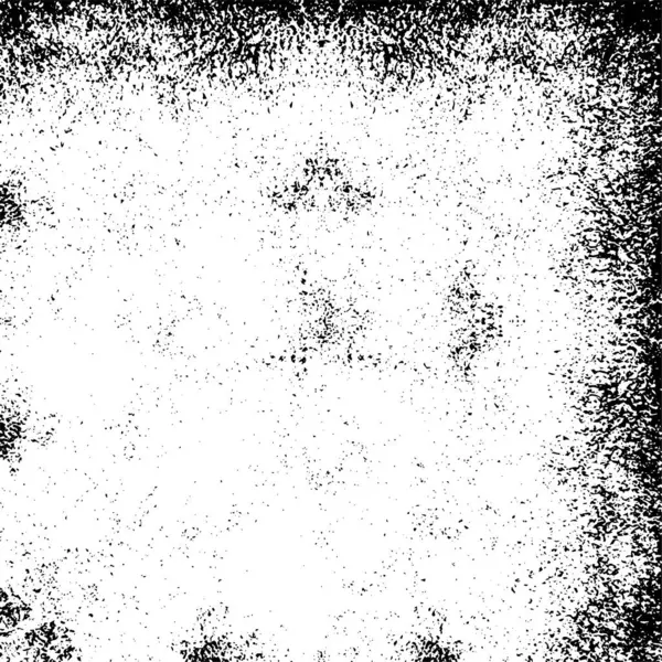 Vektör grunge dokusu. Siyah beyaz arka plan. Soyut monokrom resim koyu tonlarda solmuş bir efekt içerir