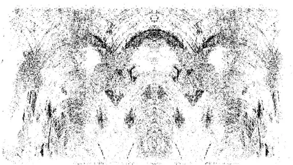 Vektör grunge dokusu. Siyah beyaz arka plan. Soyut monokrom resim koyu tonlarda solmuş bir efekt içerir