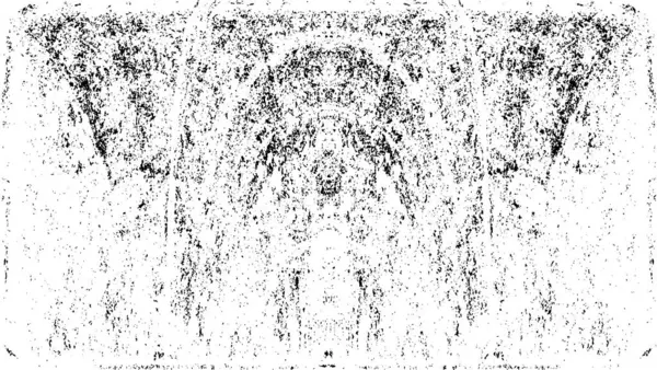 Vektör grunge dokusu. Siyah beyaz arka plan. Soyut monokrom resim koyu tonlarda solmuş bir efekt içerir