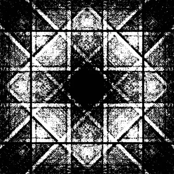 Vektör grunge dokusu. Siyah beyaz arka plan. Soyut monokrom resim koyu tonlarda solmuş bir efekt içerir