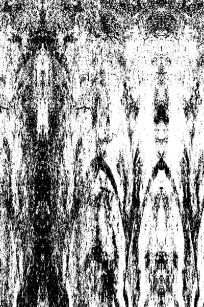 Vektör grunge dokusu. Siyah beyaz arka plan. Soyut monokrom resim koyu tonlarda solmuş bir efekt içerir
