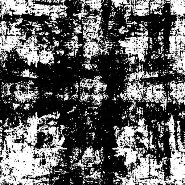 Vektör grunge dokusu. Siyah beyaz arka plan. Soyut monokrom resim koyu tonlarda solmuş bir efekt içerir