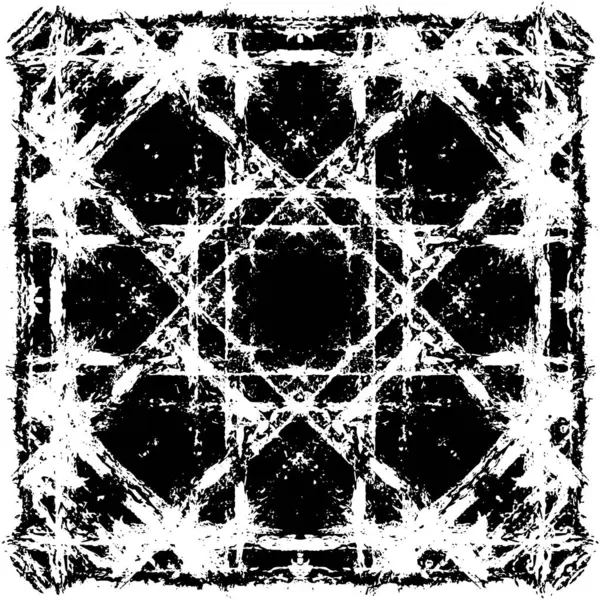 Vektör grunge dokusu. Siyah beyaz arka plan. Soyut monokrom resim koyu tonlarda solmuş bir efekt içerir
