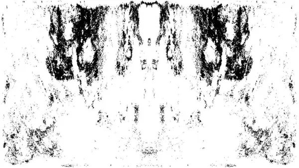 Vektör grunge dokusu. Siyah beyaz arka plan. Soyut monokrom resim koyu tonlarda solmuş bir efekt içerir