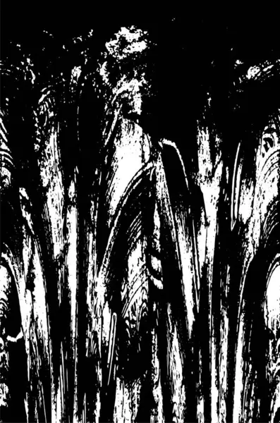 Vektör grunge dokusu. Siyah beyaz arka plan. Soyut monokrom resim koyu tonlarda solmuş bir efekt içerir