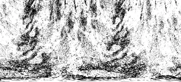 Vektör grunge dokusu. Siyah beyaz arka plan. Soyut monokrom resim koyu tonlarda solmuş bir efekt içerir