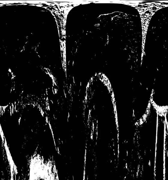 Vektör grunge dokusu. Siyah beyaz arka plan. Soyut monokrom resim koyu tonlarda solmuş bir efekt içerir