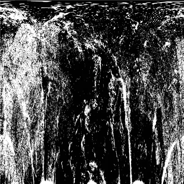 Vektör grunge dokusu. Siyah beyaz arka plan. Soyut monokrom resim koyu tonlarda solmuş bir efekt içerir